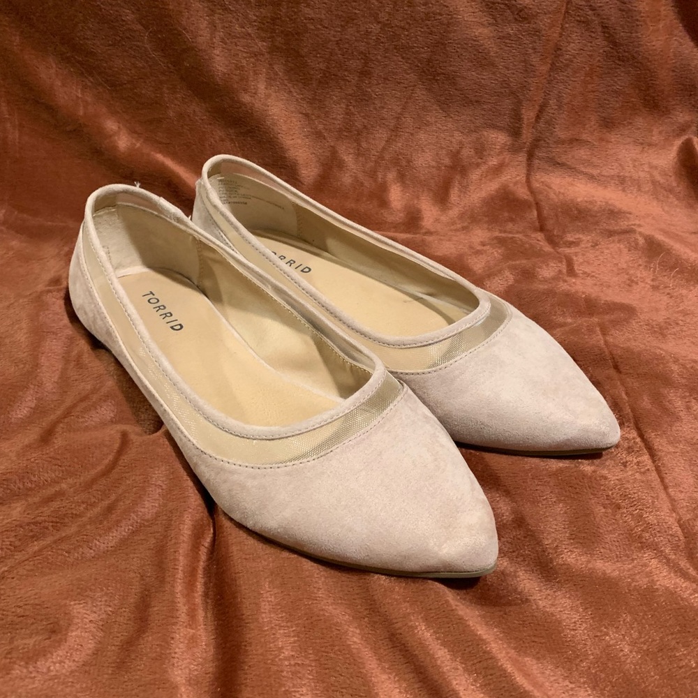 Pink Suede Flats